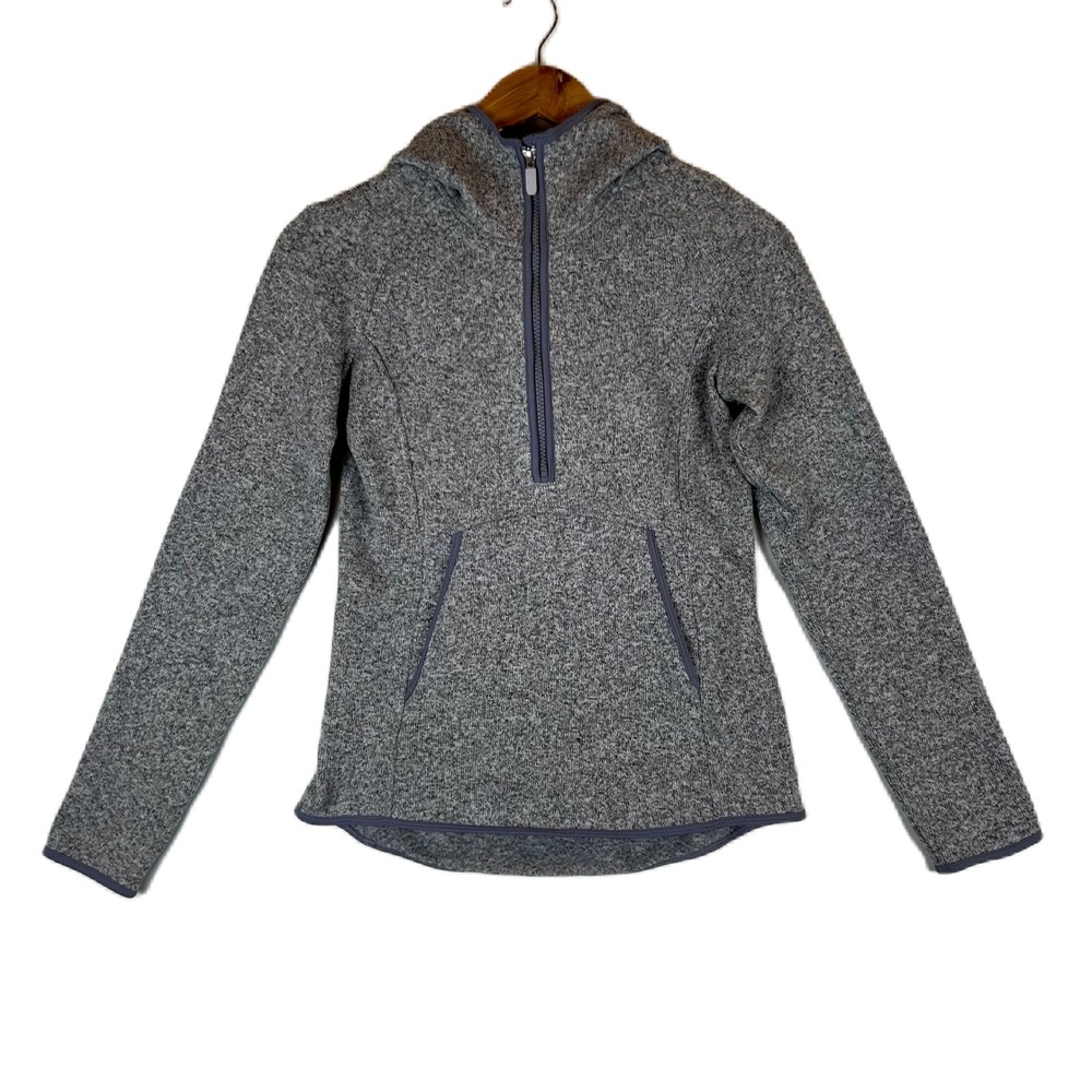 Lululemon Heathered Silver Lilac Fleece &‎ Thank You Pullover Womens Size 4